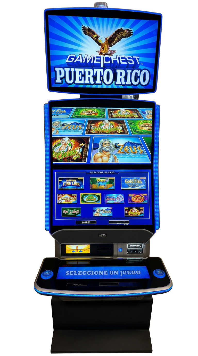 Máquina de juegos de azar en ruta Light & Wonder Game Chest Puerto Rico