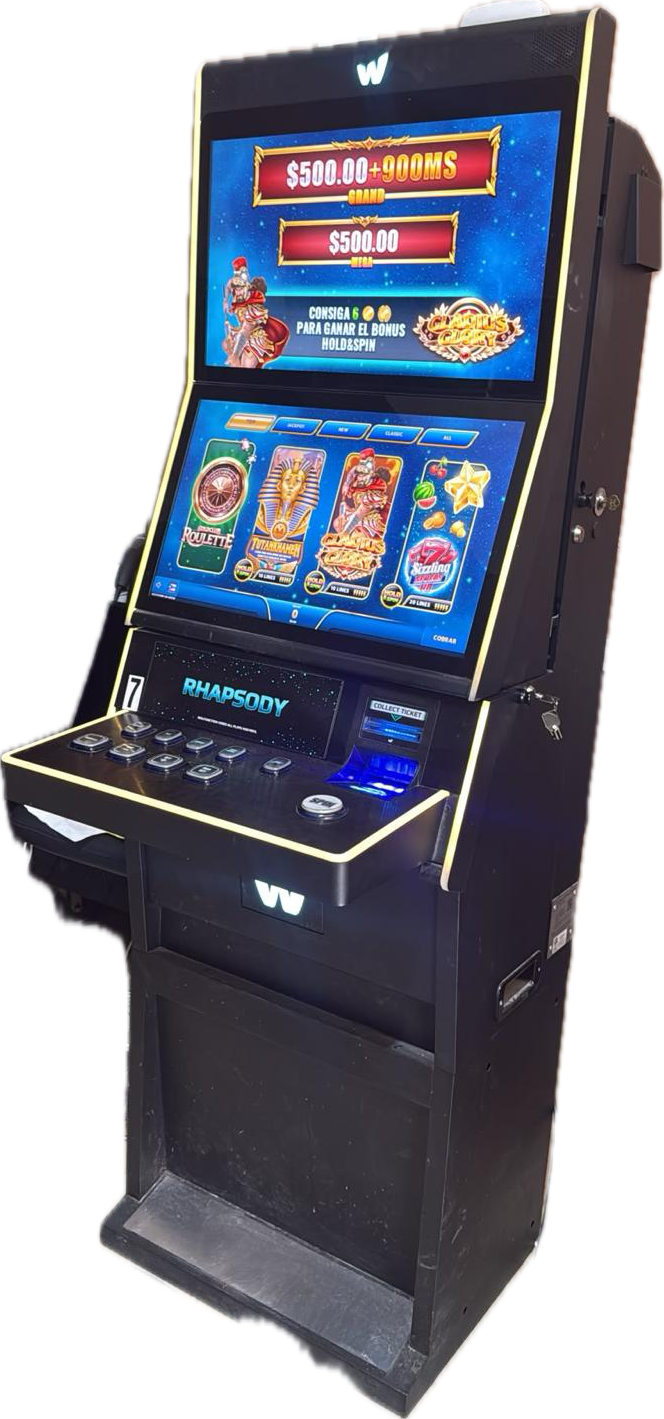 Máquina de juegos de azar en ruta Win Systems Rhapsody